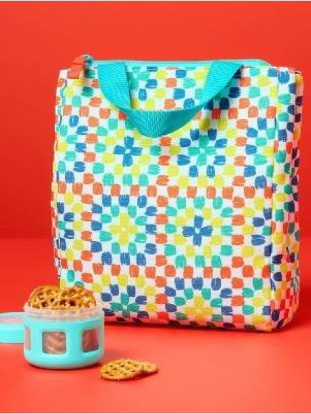 NWT Vibrant Colorful Insulated Lunch Bag